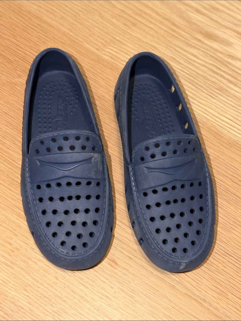 Boys Navy Floafers Loafers - size 13